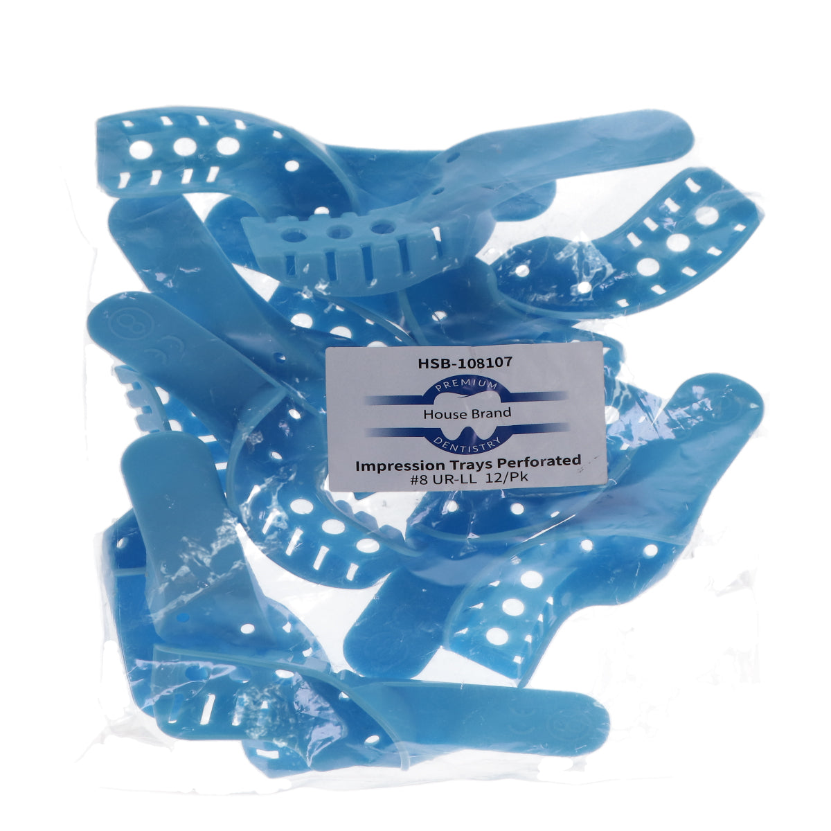 House Brand Dentistry 108107 Perforated Impression Trays #8 Upper Right Left Left 12/Pk House Brand Dentistry 108107 Perforated Impression Trays #8 Upper Right Left Left 12/Pk